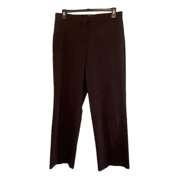 Counterparts Classic Straight Leg Dress Pant Black Crepe Knit 16 - Picture 1 of 6